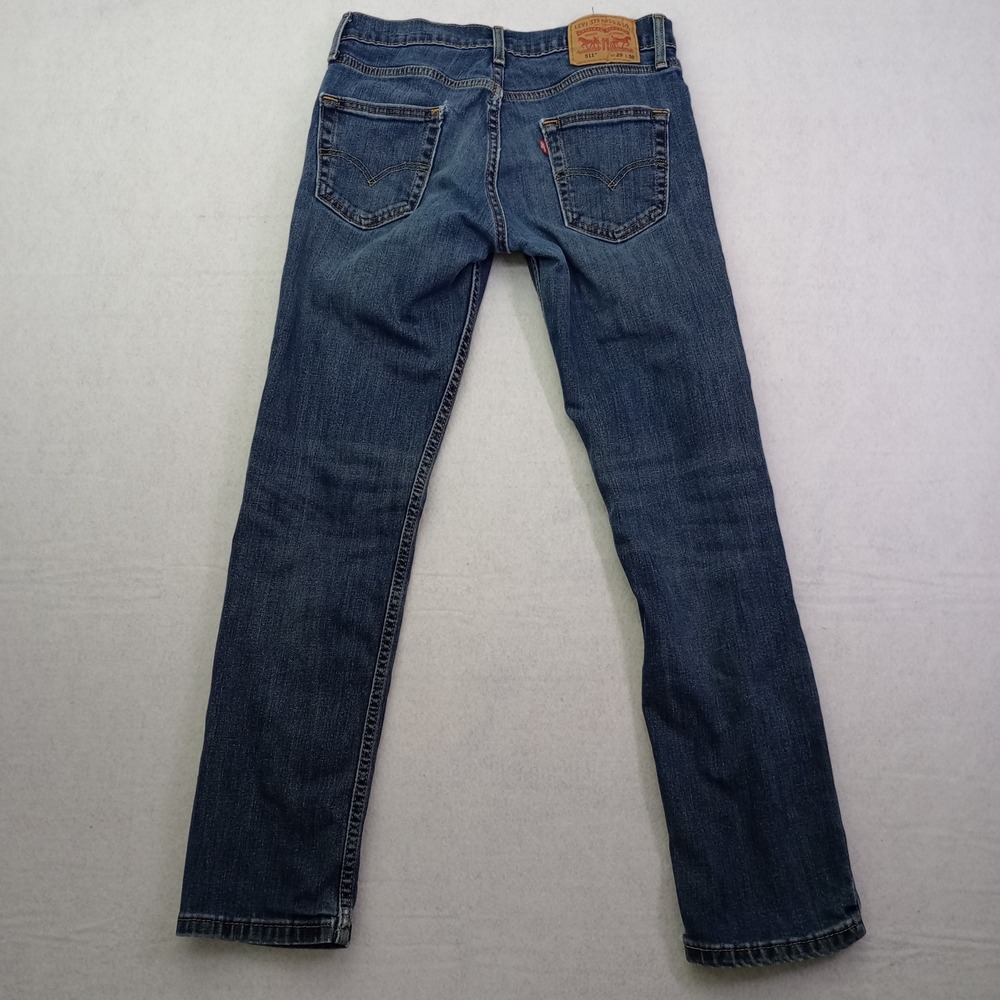 Levi's 511 Slim Jeans Men's Straight leg W29 L30‎ Blue Denim  Pocket Flaw - Picture 8 of 16
